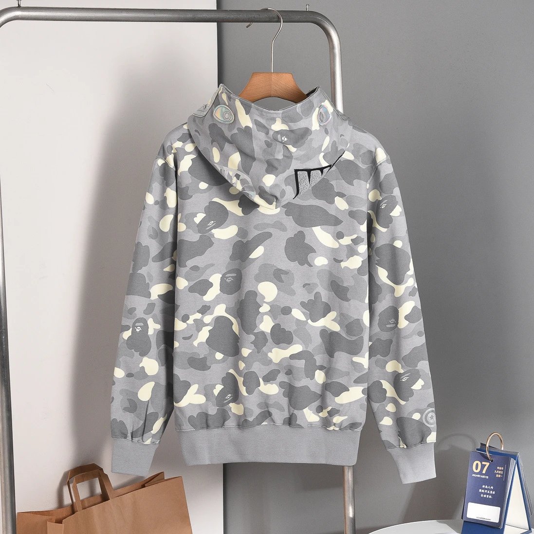 A Bathing Ape ABC Camo Shark Hoodie Multicolor - 22