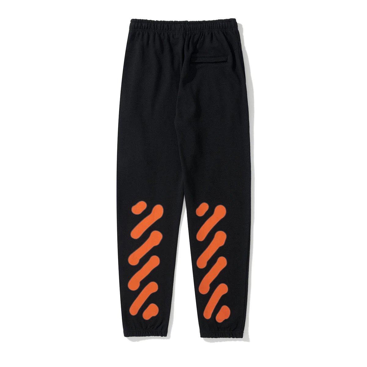 Off-White Diagonal Print Zip-Up Hoodie Black - 82