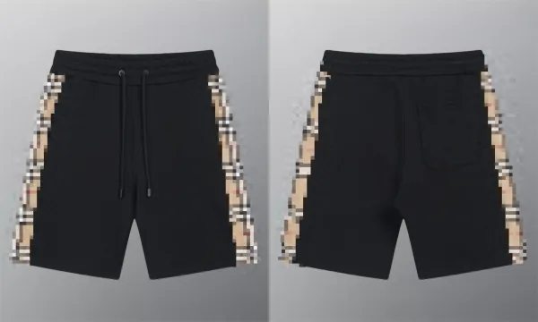 Burberry Vintage Check Tape Shorts Black - 1