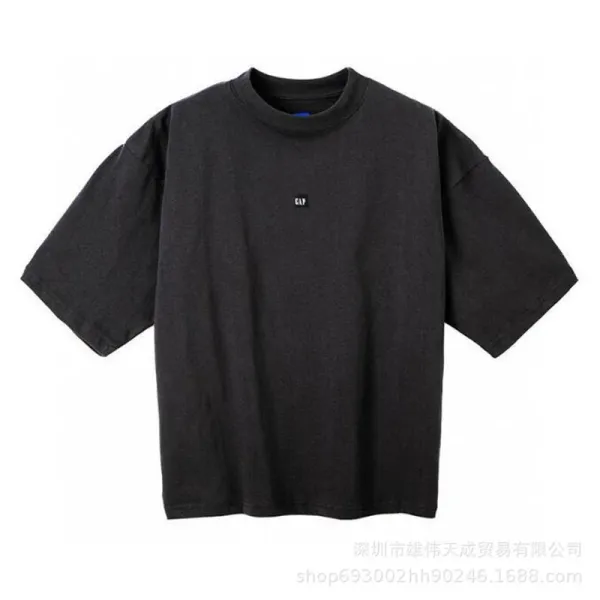 GAP Logo Box Tee Black T-Shirt - 1