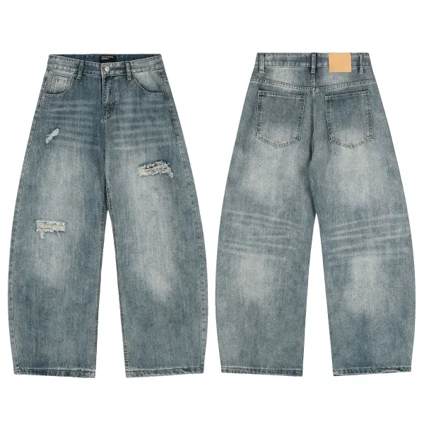 Design Distressed Patchwork Flared Jeans Black - 10