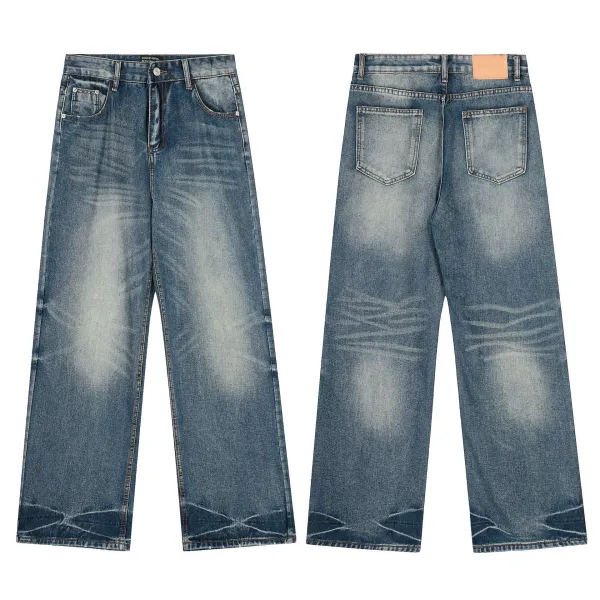 Design Distressed Patchwork Flared Jeans Black - 19