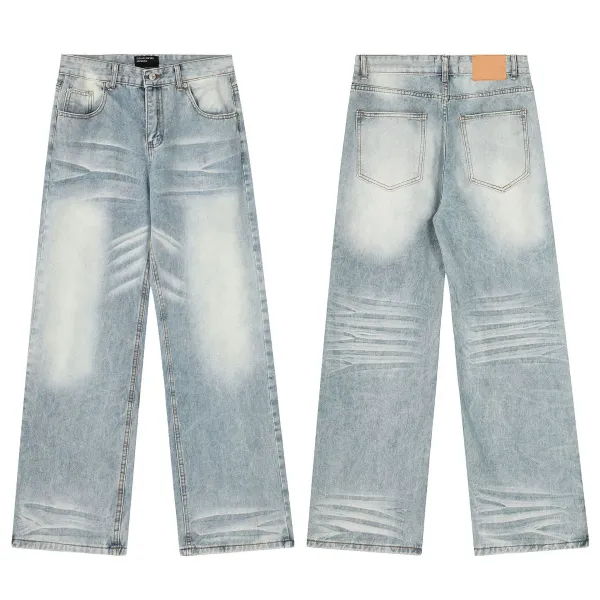 Design Distressed Patchwork Flared Jeans Black - 15