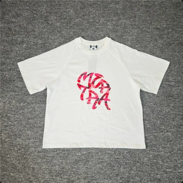 Design Graphic Print Oversized T-Shirt White - 1