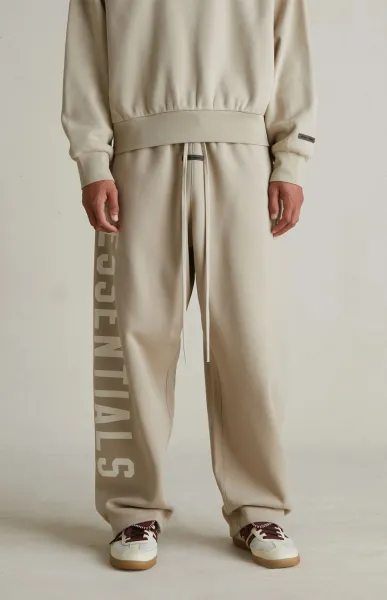 Fear of God Essentials Logo Sweatpants Light Gray - 5