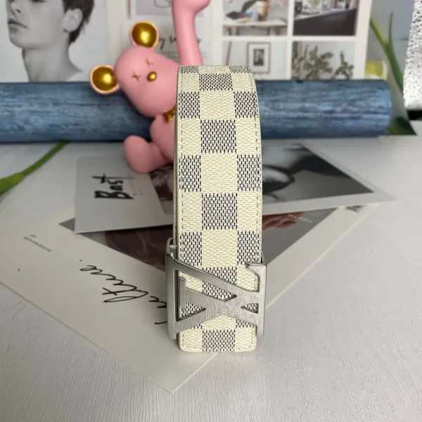 Louis Vuitton LV Initiales Belt White Monogram Leather Belt - 15
