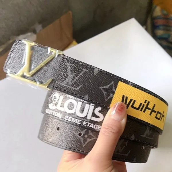 Louis Vuitton x Virgil Abloh Monogram Belt Black / Gold - 1