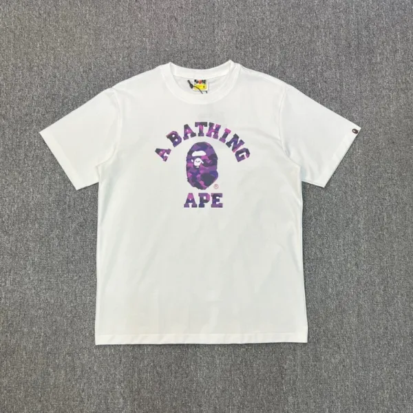 A Bathing Ape By Bathing Ape Brown Ape Head Black T-Shirt - 6