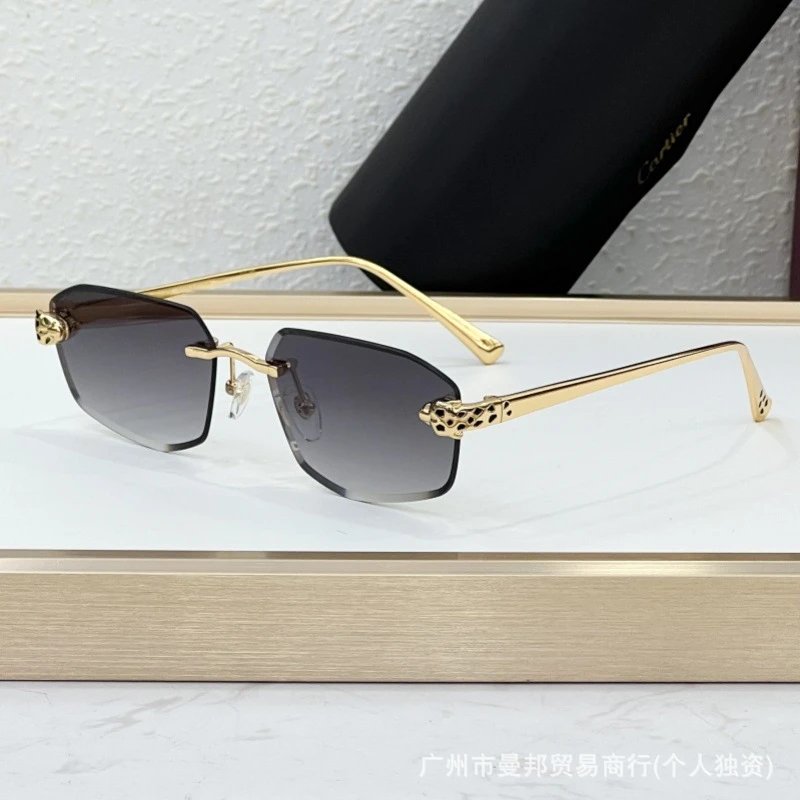 Cartier Panthère Rimless Blue Gradient Optical Glasses Eyewear - 20