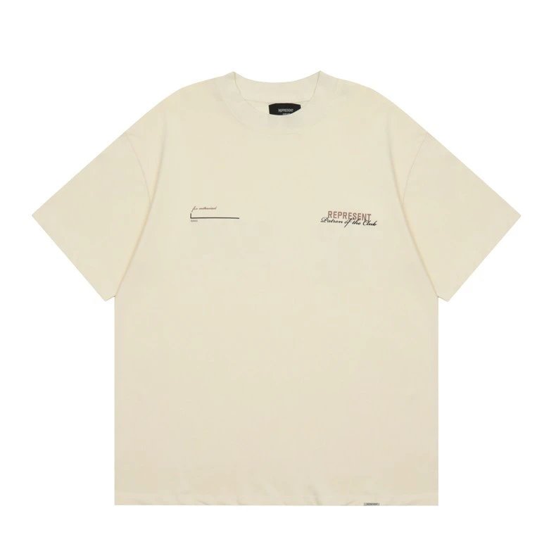 Design Minimalist Pocket Detail Beige T-Shirt Tops.t Shirts - 25
