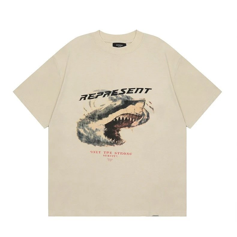 Design Minimalist Pocket Detail Beige T-Shirt Tops.t Shirts - 34