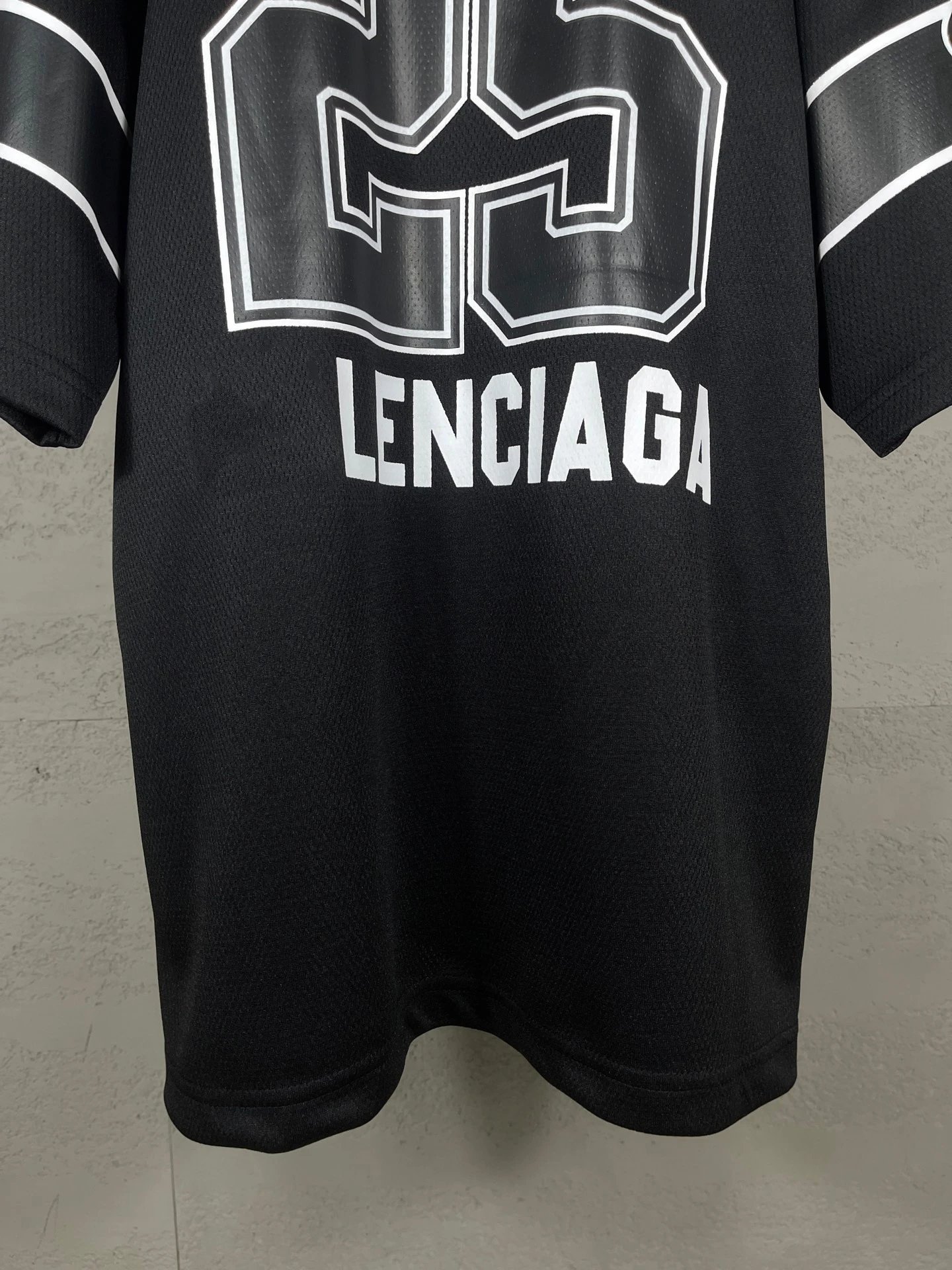 Balenciaga Logo Jersey Red Sports Jersey - 7