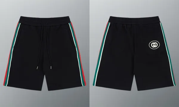 Gucci Web-Stripe Logo Shorts Black - 1