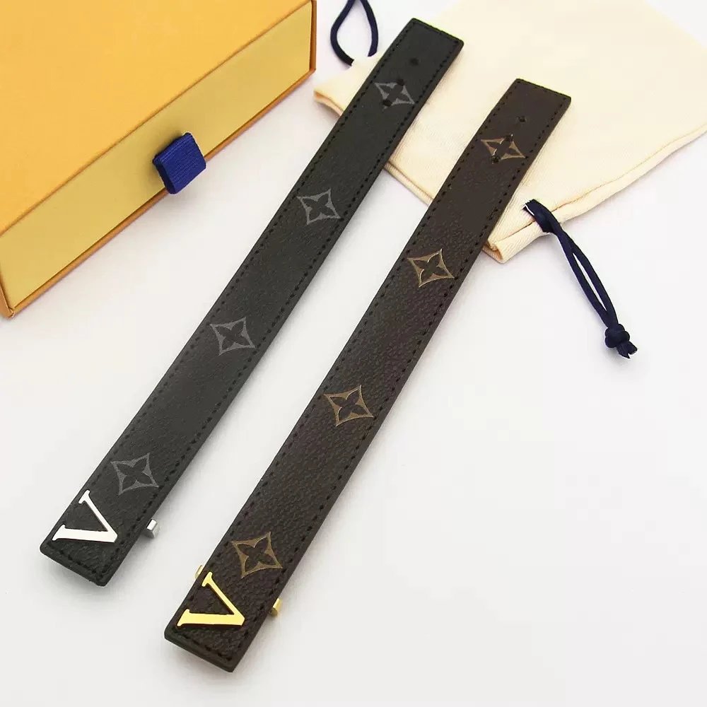 Valentino VLogo Leather Bracelet Black Accessories Jewelry - 8