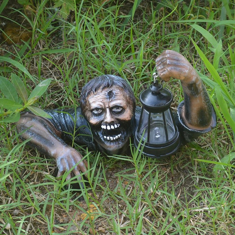 Design Horror Zombie Lantern Decoration Multicolor Figurine Accessories - 9