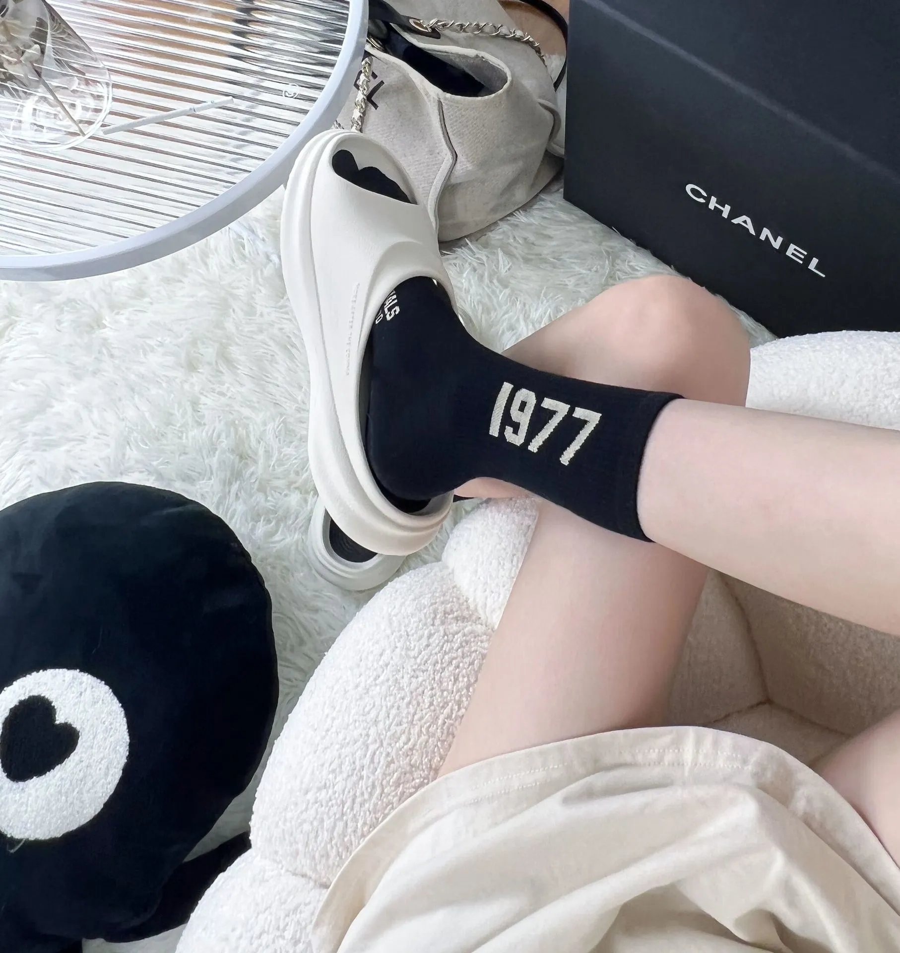 Fear of God Essentials 1977 Crew Socks Beige - 14