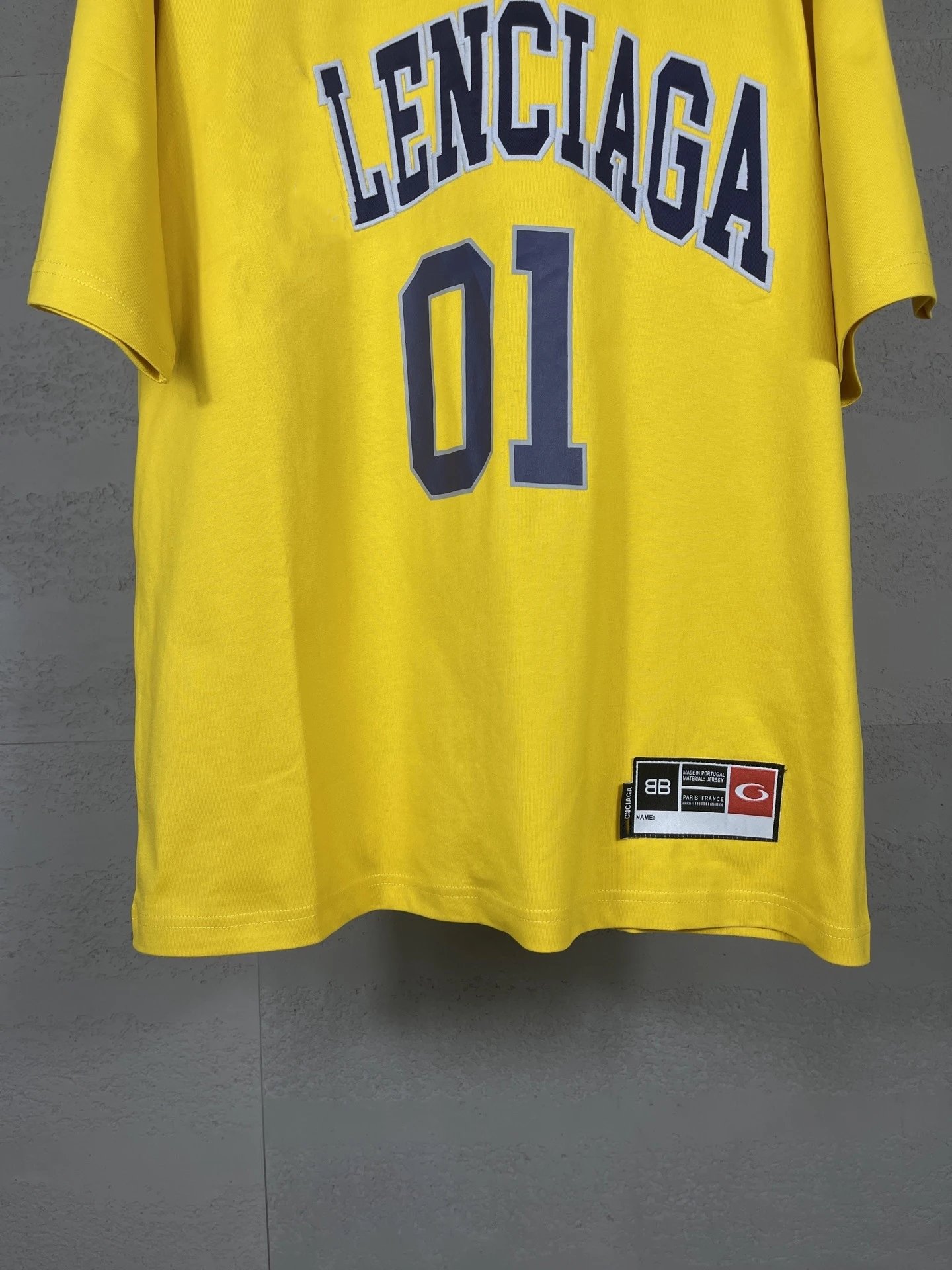 Balenciaga Lenciaga 01 Yellow Jersey T-Shirt - 24