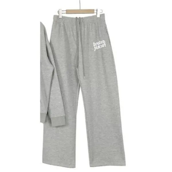 Broken Planet Logo Sweatpants Gray - 1