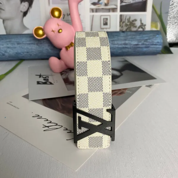 Louis Vuitton LV Initiales Belt White Monogram Leather Belt - 11