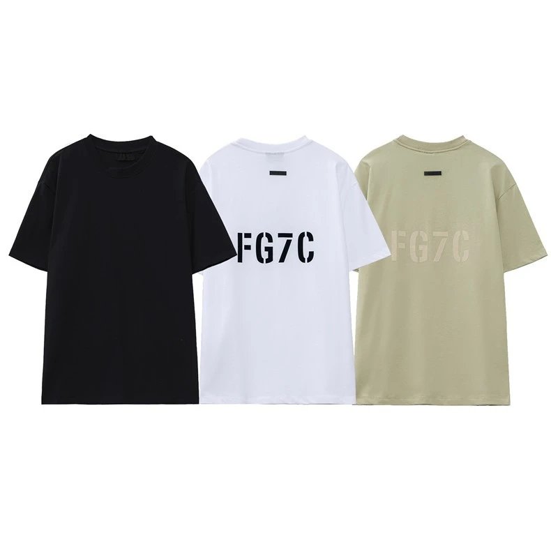Design Letter E Graphic T-Shirt Beige T-Shirt - 14