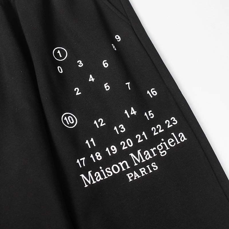 Maison Margiela Numbered Print Sweatpants Olive Green - 36