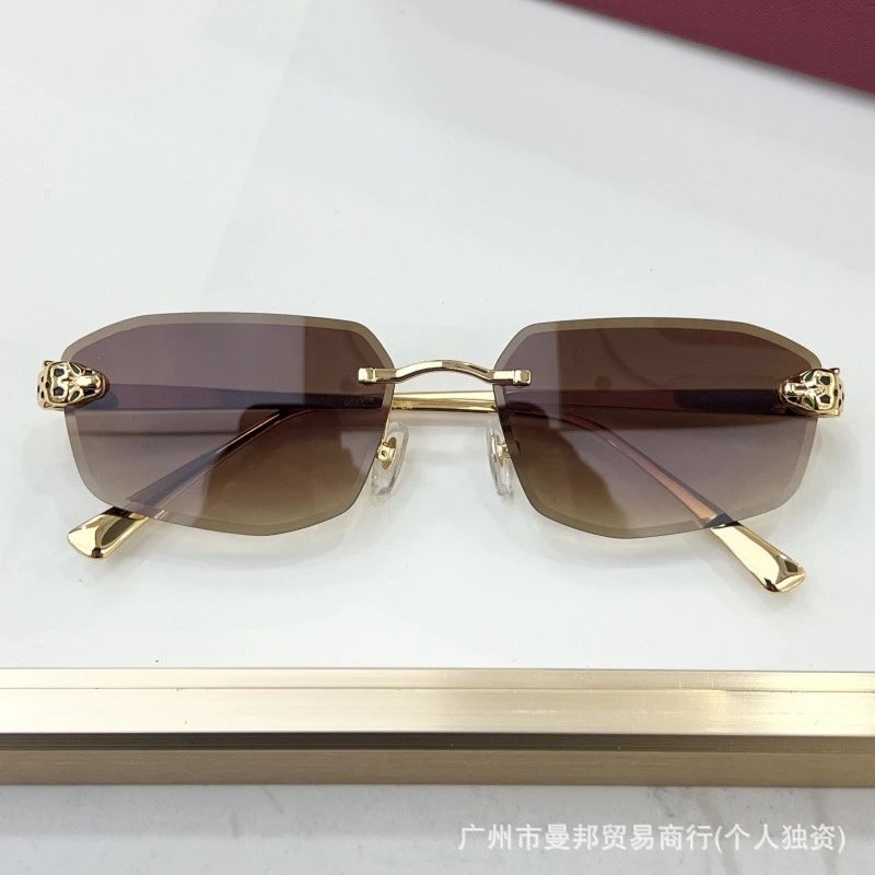 Cartier Panthère Rimless Blue Gradient Optical Glasses Eyewear - 8