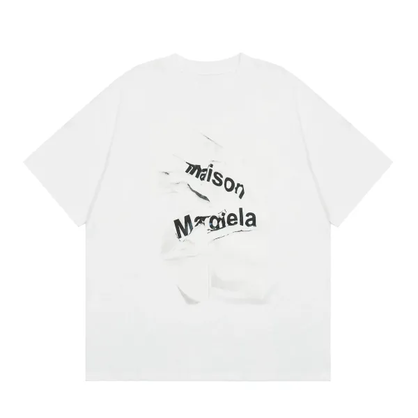 Design Abstract Print White T-Shirt Tops.t Shirts - 11