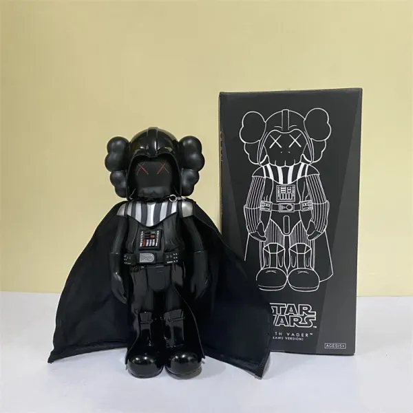 Kaws x Star Wars Companion Darth Vader Black Vinyl Figure Accessories - 9
