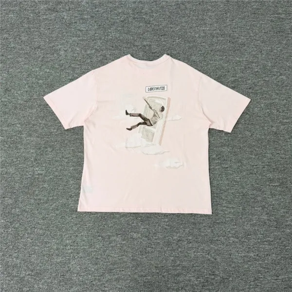 Design Door Print T-Shirt Pink - 1