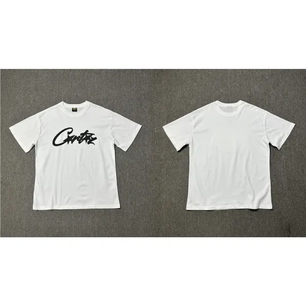 Design Script Logo White T-Shirt - 1