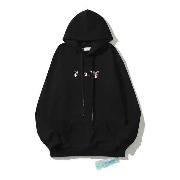 Off-White Diag Arrow Print Black Hoodie - 18