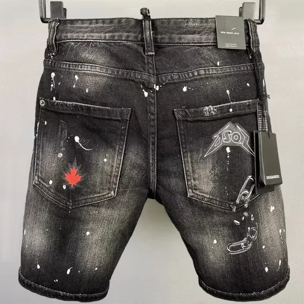 Design Distressed Cuffed Denim Shorts Light Wash - 14
