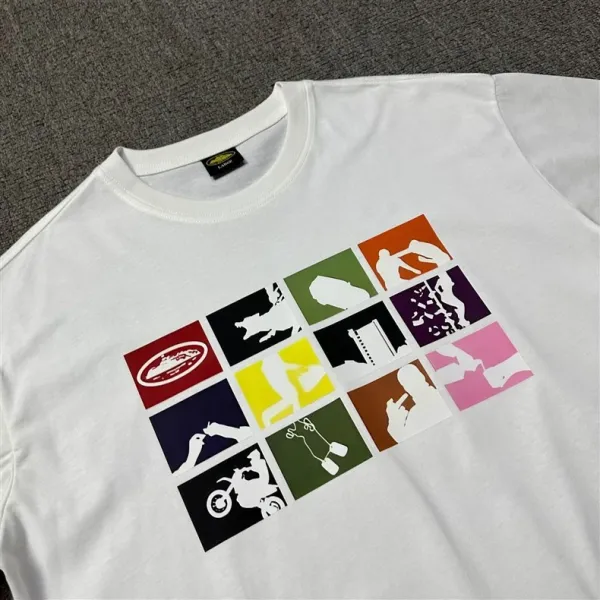 Design Graphic Flame Logo Black T-Shirt - 7
