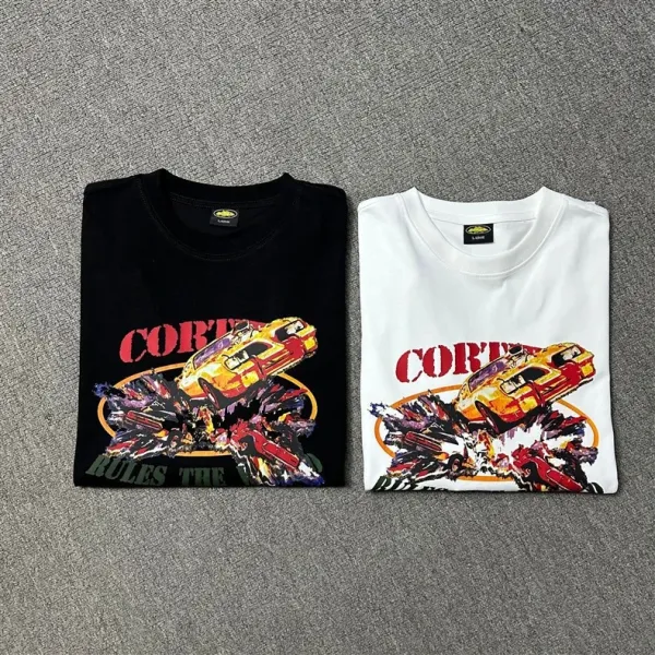 Design Graphic Flame Logo Black T-Shirt - 15