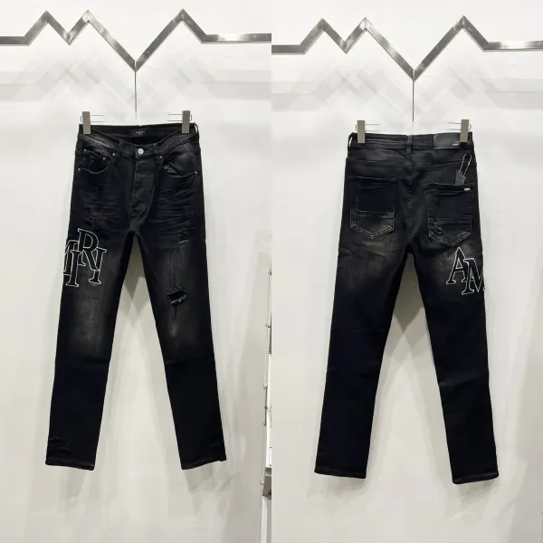 Diesel Distressed Graffiti Print Slim Fit Jeans Black - 5