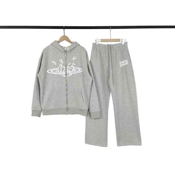 Broken Planet Logo Sweatpants Black - 9