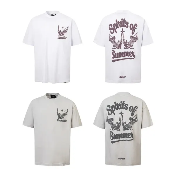 Represent Winged Lion Graphic T-Shirt White - 2