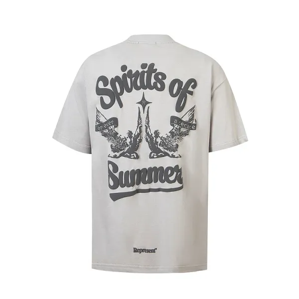 Represent Winged Lion Graphic T-Shirt White - 5