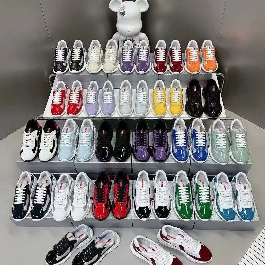 Prada Linea Rossa Runner White Gray Sneakers - 29