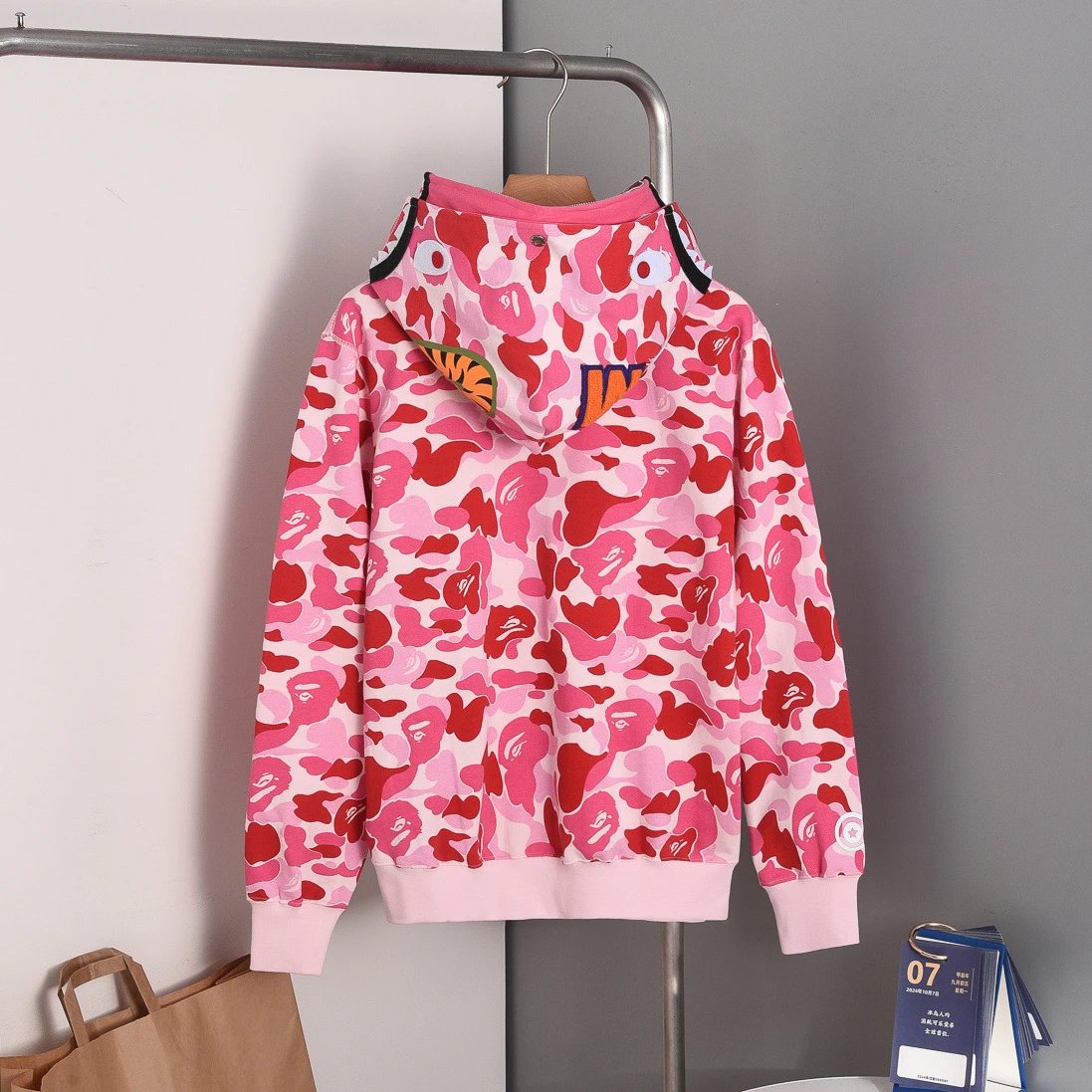 A Bathing Ape ABC Camo Shark Hoodie Multicolor - 12