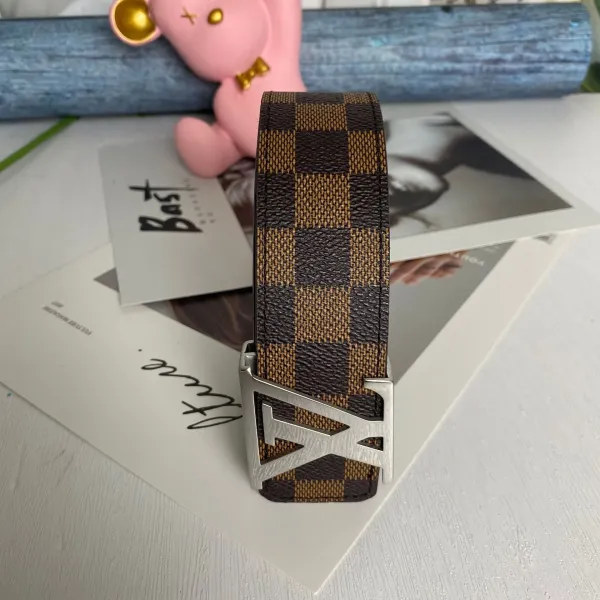 Louis Vuitton LV Initiales Belt White Monogram Leather Belt - 10