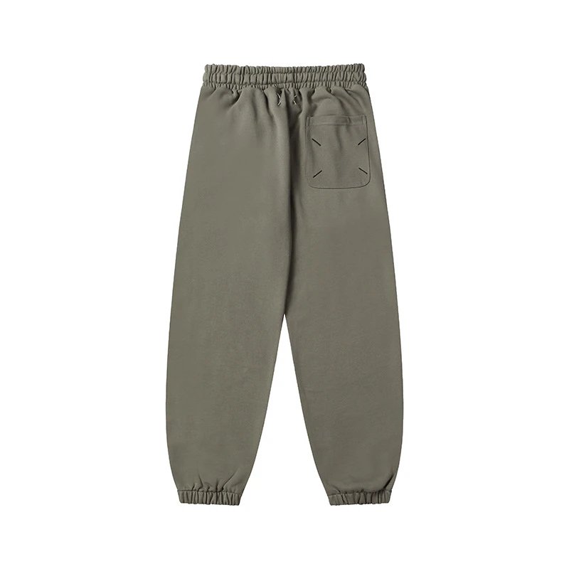 Maison Margiela Numbered Print Sweatpants Olive Green - 31