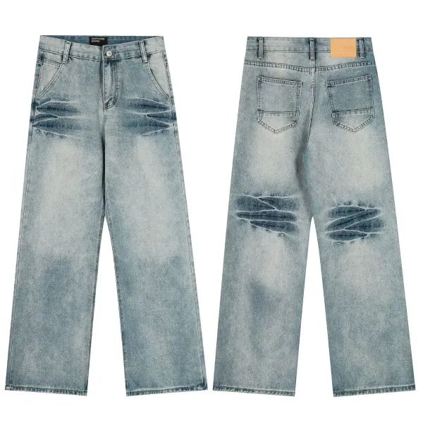 Design Distressed Patchwork Flared Jeans Black - 27