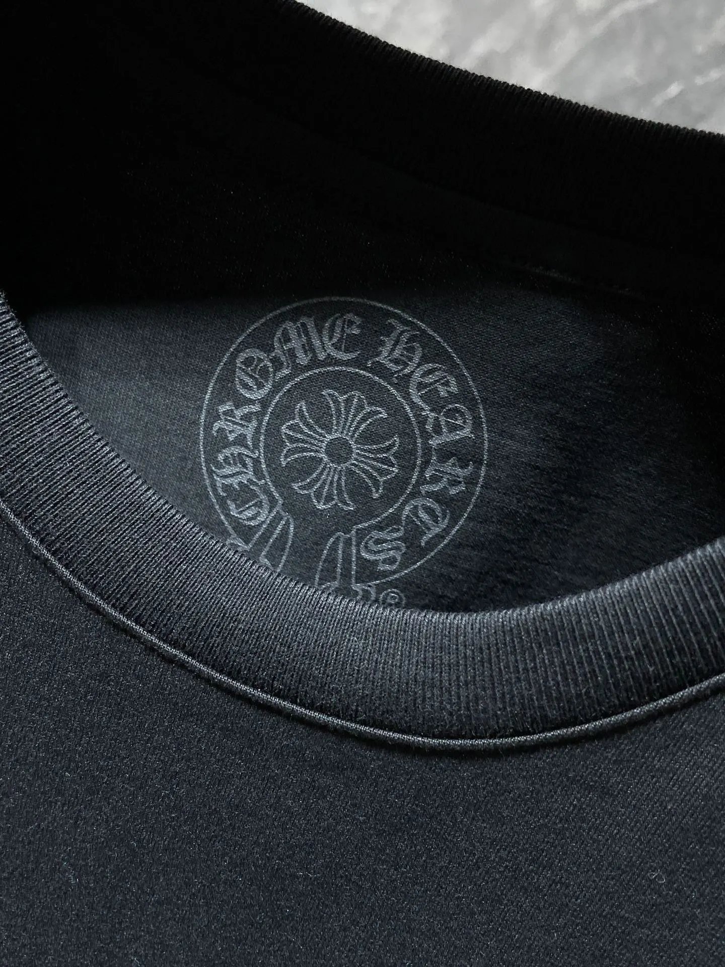 Chrome Hearts Logo Circle Print White T-Shirt - 7