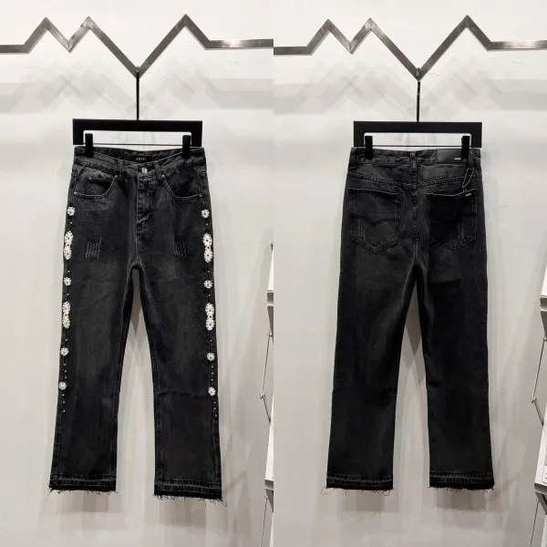 Diesel Distressed Graffiti Print Slim Fit Jeans Black - 14