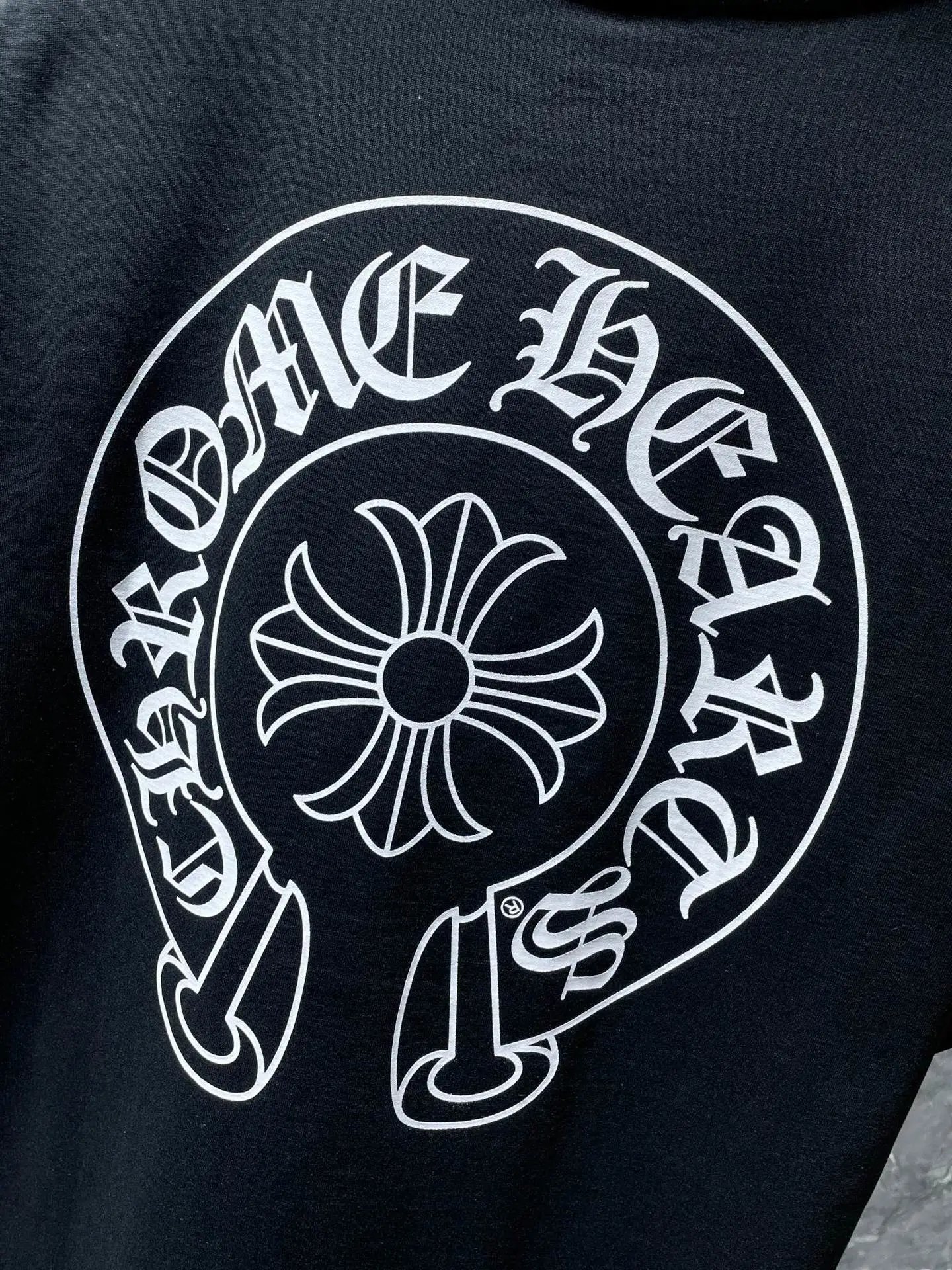 Chrome Hearts Logo Circle Print White T-Shirt - 10