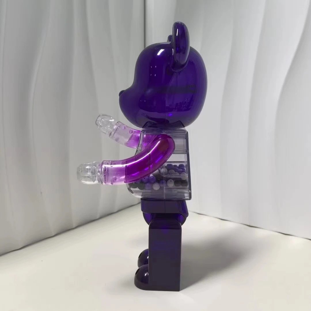 Medicom Toy BE@RBRICK My First BE@RBRICK B@BY Purple Transparent Collectible Figure Accessories - 6