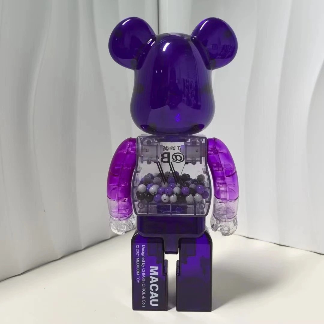Medicom Toy BE@RBRICK My First BE@RBRICK B@BY Purple Transparent Collectible Figure Accessories - 4