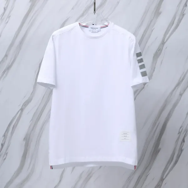 Thom Browne 4-Bar Stripe T-Shirt White - 1