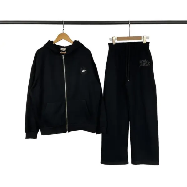 Broken Planet Logo Sweatpants Black - 23